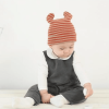 Red Baby Cute Ear Striped Hat