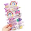 New Fashion 14 Pieces Set Children's Cute Flower Fruit Animal Candy Color Hairpin Sets