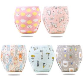 Reusable Elinfant Ecological Baby Diaper Training Pants Wate (Option: 5pcs pack1-M)