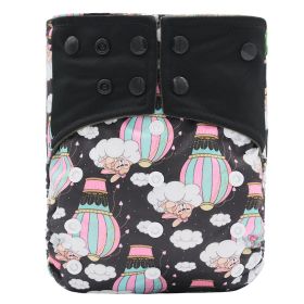 Baby washable leak-proof bamboo charcoal pocket cloth diapers (Option: D31)