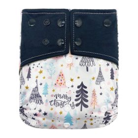 New square head bamboo charcoal fiber cloth diapers (Option: D25)