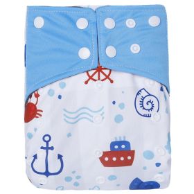 Baby Washable Bamboo Charcoal Cloth Diaper Pants Digital Printing (Option: NO9)