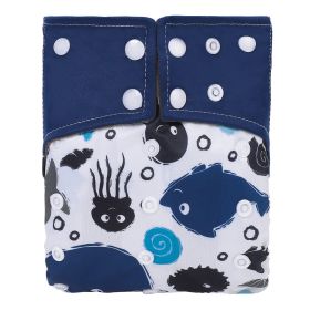 Baby Washable Bamboo Charcoal Cloth Diaper Pants Digital Printing (Option: NO26)