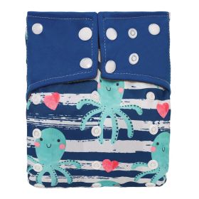 Baby Washable Bamboo Charcoal Cloth Diaper Pants Digital Printing (Option: NO33)