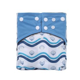 Baby Washable Bamboo Charcoal Cloth Diaper Pants Digital Printing (Option: NO40)