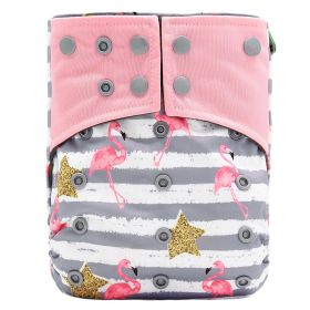 Baby washable leak-proof bamboo charcoal pocket cloth diapers (Option: D21)