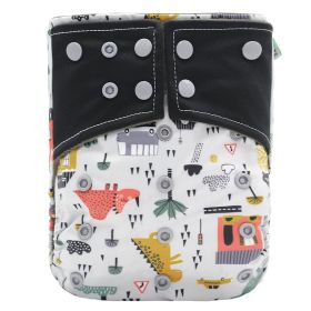 Baby washable leak-proof bamboo charcoal pocket cloth diapers (Option: D26)