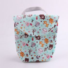 Mummy Bag Multifunctional Diaper Storage Bag (Color: Green)