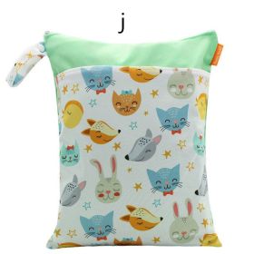 Baby Waterproof And Reusable Diaper Storage Bag (Option: J)