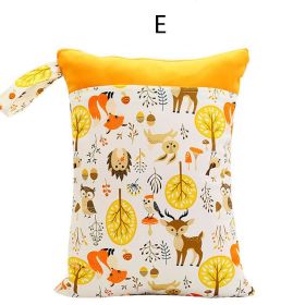 Baby Waterproof And Reusable Diaper Storage Bag (Option: E)