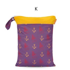 Baby Waterproof And Reusable Diaper Storage Bag (Option: K)