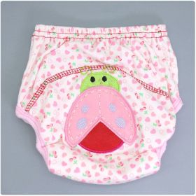 Summer Embroidered Baby Cotton Learning Pants  Diaper Pocket  Waterproof Training Pants  Leak-Proof Breathable Bread Pants (Option: Ladybug-80 yards)