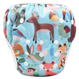 Baby Swimming Trunks Convenient And Hygienic Baby Leak-Proof Swimming Suit (Option: Sika deer)