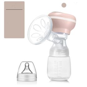 Electric Breast Pump Milk Fully Automatic Portable Mute All-in-one (Option: Apricot Powder english)
