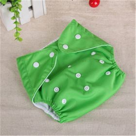 Leak-proof and waterproof diapers for newborn babies (Option: Green-One size)