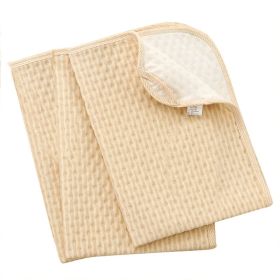 Baby Changing Mat, Washable Newborn Baby Mattress, Changing Mat (Option: Brown stripes-Large size)