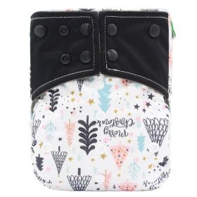 Baby washable leak-proof bamboo charcoal pocket cloth diapers (Option: D25)