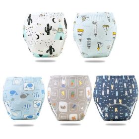 Reusable Elinfant Ecological Baby Diaper Training Pants Wate (Option: 5pcs pack3-M)