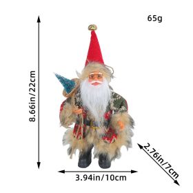 Christmas Tree Pendant Doll Decoration (Option: Red felt hat style)