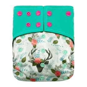 New square head bamboo charcoal fiber cloth diapers (Option: D22)