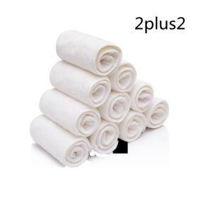 Folds To Prevent Side Leakage, Washable And Reusable Diapers (Option: 2plus2)