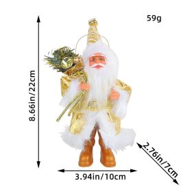 Christmas Tree Pendant Doll Decoration (Option: Gold printed hat style)