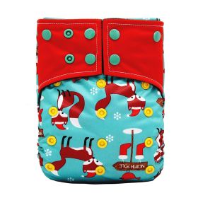 New square head bamboo charcoal fiber cloth diapers (Option: P03)