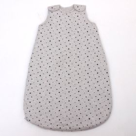 Pure Thin Cotton Newborn Baby Sleeping Bag Autumn And Winter (Option: Grey stars-70cm)