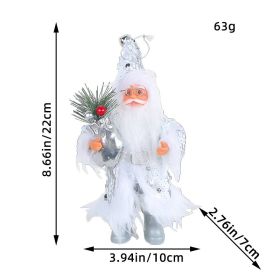 Christmas Tree Pendant Doll Decoration (Option: White sequin hat style)