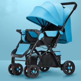 Baby Strollers Are Light And Easy To Fold (Option: Basic Sky Blue)