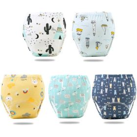 Reusable Elinfant Ecological Baby Diaper Training Pants Wate (Option: 5pcs pack8-M)