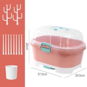 High-temperature-resistant Anti-slip Silicone Bottle Disinfection Clip (Option: Pink storage box)