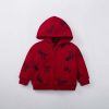 Baby Boy Dinosaur Print Pattern Fleece Thermal Zipper Coat
