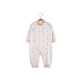 Baby All Over Cartoon Animal Pattern Side Buckle Design Long Sleeves Boneless Romper Pajamas (Size/Age: 59 (0-3M))