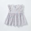 Baby Girls Floral Print Sleeveless Dress Combo Pink Solid Pants With Sun Hat In Sets