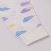 Baby All Over Cartoon Cloud Graphic Single Breasted Design Autumn Cotton Pajamas Jumpsuit
