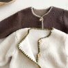 Baby Solid Color Vintage Style Fleece Jumpsuits