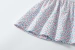 Baby Girls Floral Print Sleeveless Dress Combo Pink Solid Pants With Sun Hat In Sets