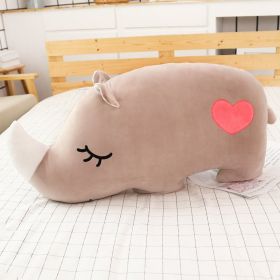 Hippo Cushion Creative Stuffed Toy Gift (Option: Rhinoceros-55CM)
