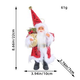 Christmas Tree Pendant Doll Decoration (Option: Red printed hat style)