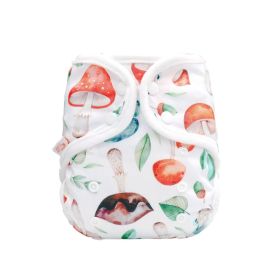 Rainbo&Iris Cute Fashion Cloth Diaper Cover With Rainbow Print Baby Gift Accessory (Option: Mushroom)