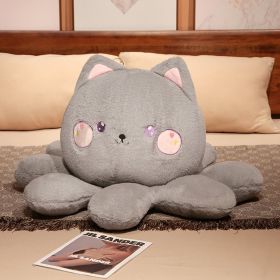 Plush Toy Cartoon Animal Flip Octopus Pillow (Option: Cat-55cm)